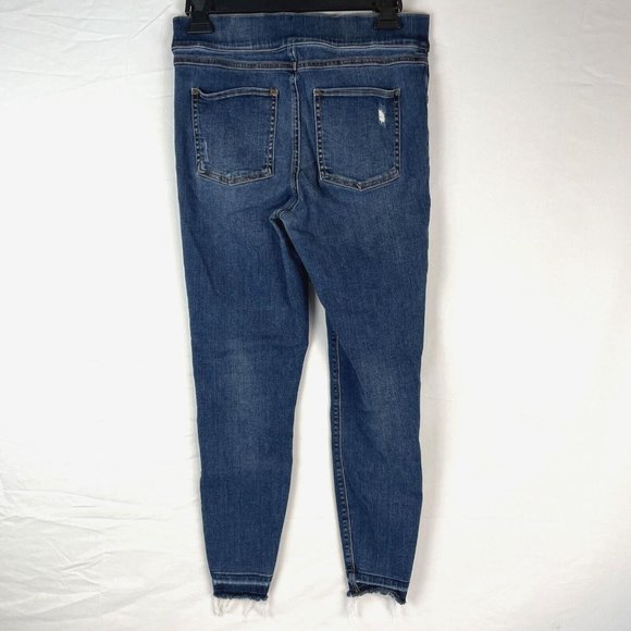 Spanx Pull On‎ Jean Women's Size Medium Raw Hem Skinny Performance Stretch - Picture 4 of 13